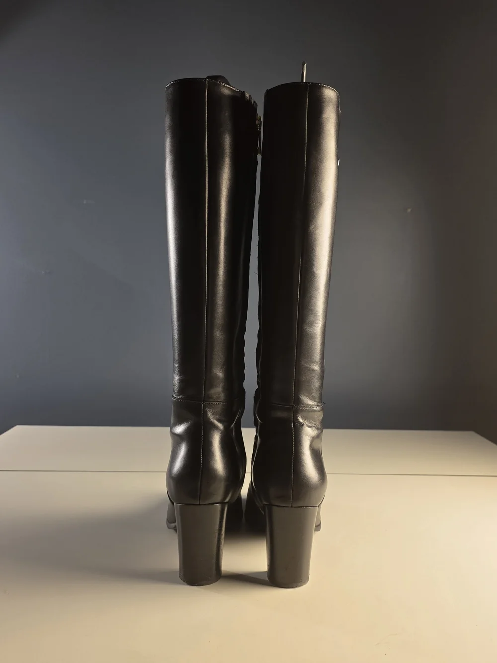 Gino Rossi Black Leather Knee High Boots EU 40